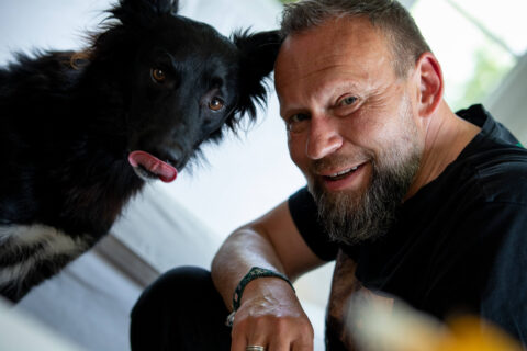 Martin Markowsky und Hund Paule Martin Markowsky und Hund Paule