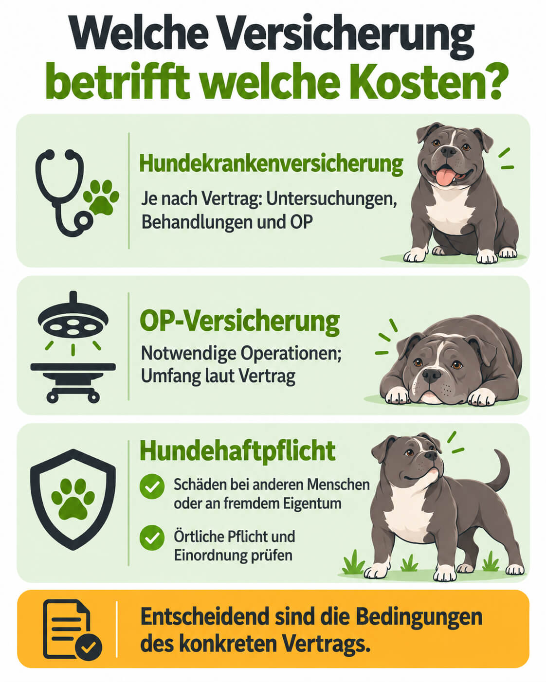 american-bully-kranken-op-haftpflicht-vergleich Vergleich der Hundekrankenversicherung, OP-Versicherung und Hundehaftpflicht für einen American Bully.