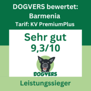 Hundekrankenversicherung Test Barmenia KV Premium Plus Leistungssieger sehr gut