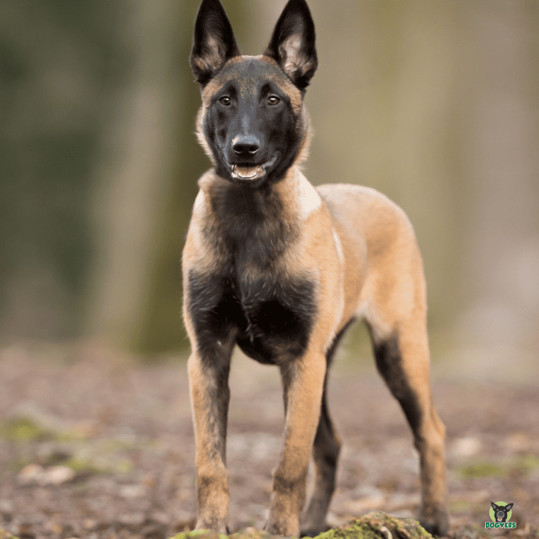 Malinois im Wald