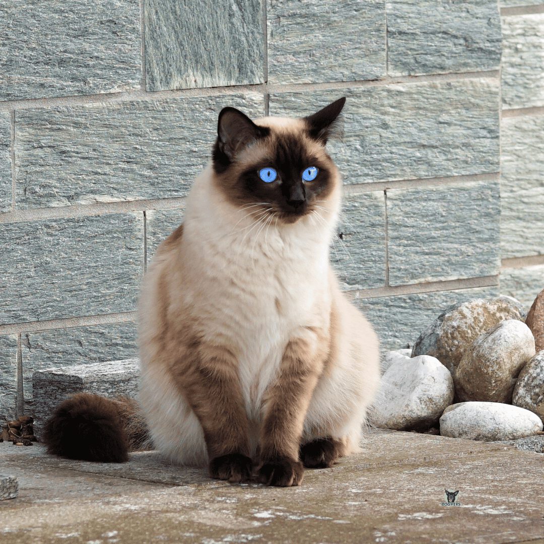 Siam Katze Sitzen