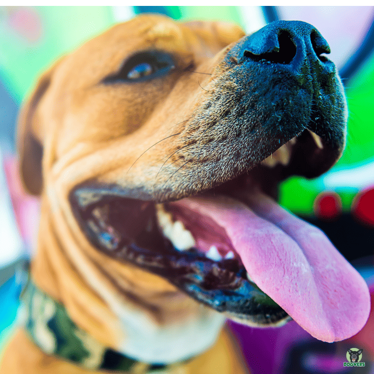 Bandog aufgeregt